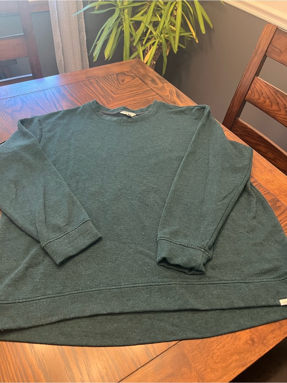 Orvis Classic Collection Men's Green Fleece Crewneck Pullover Sweatshirt XL #718